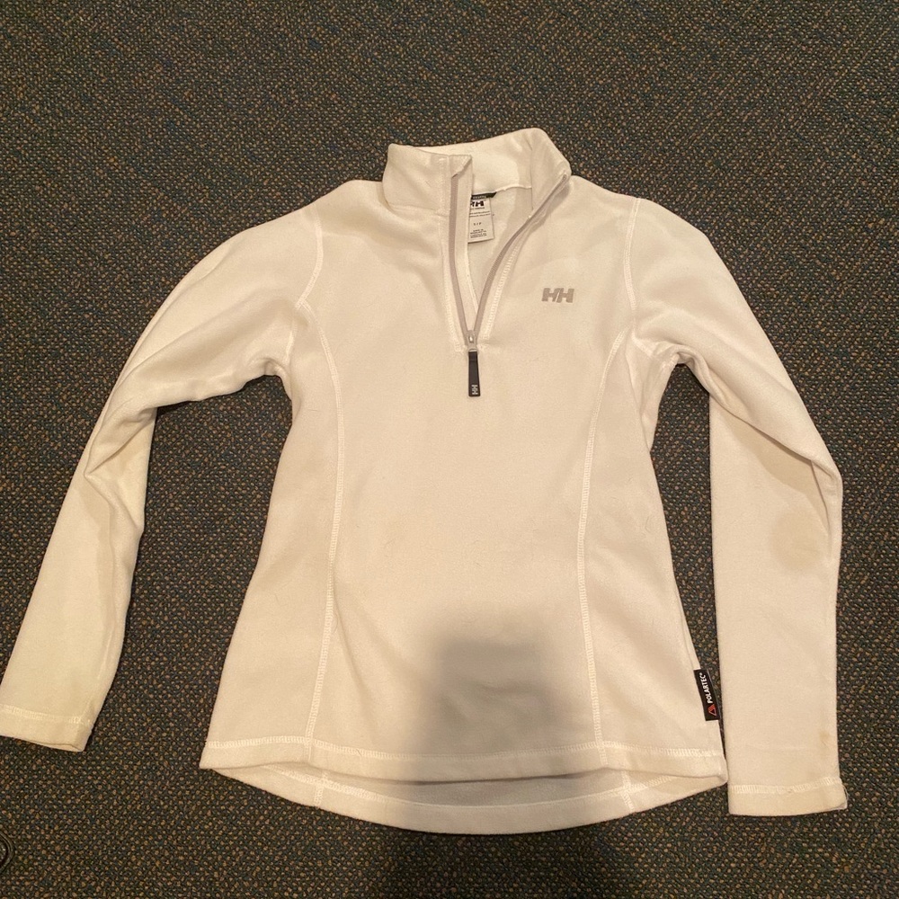 Helly Hansen Size Small White Quarter Zip - image 3